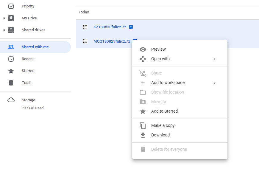 how to view shared with me on google drive desktop