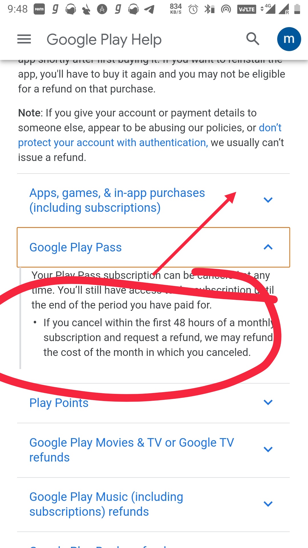 Non-refundable payment - Google Play Community