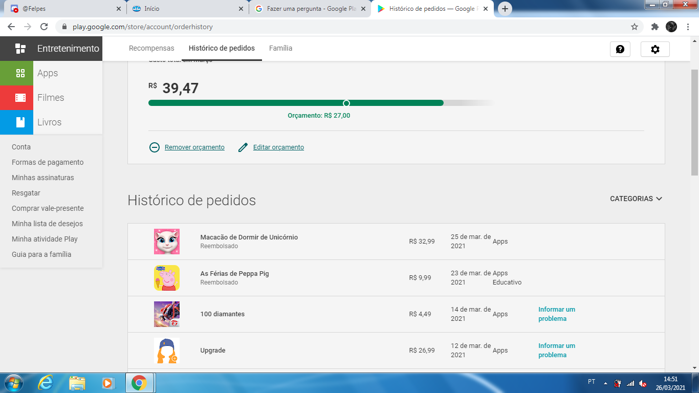 Erro na compra de diamantes ff - Comunidade Google Play