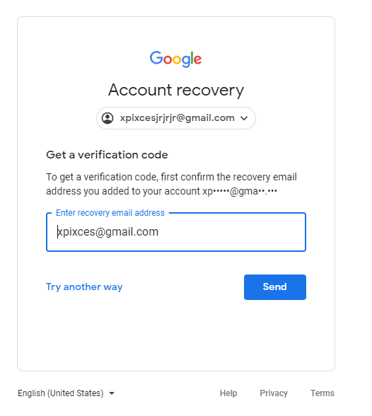 Mensaje De Error Tras Intentar Escribir El Mail De Recuperacion Cuenta De Google Community