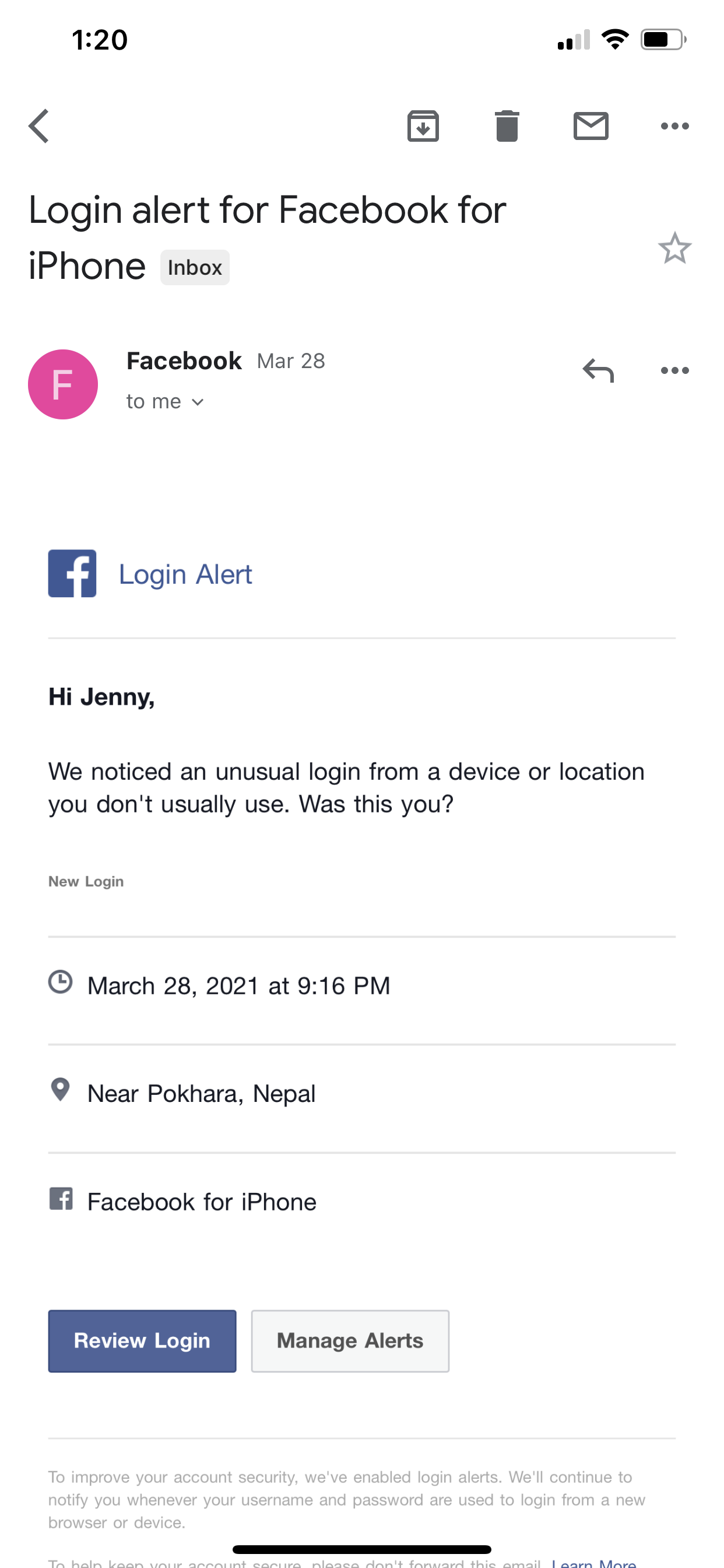 Facebook Login Touch