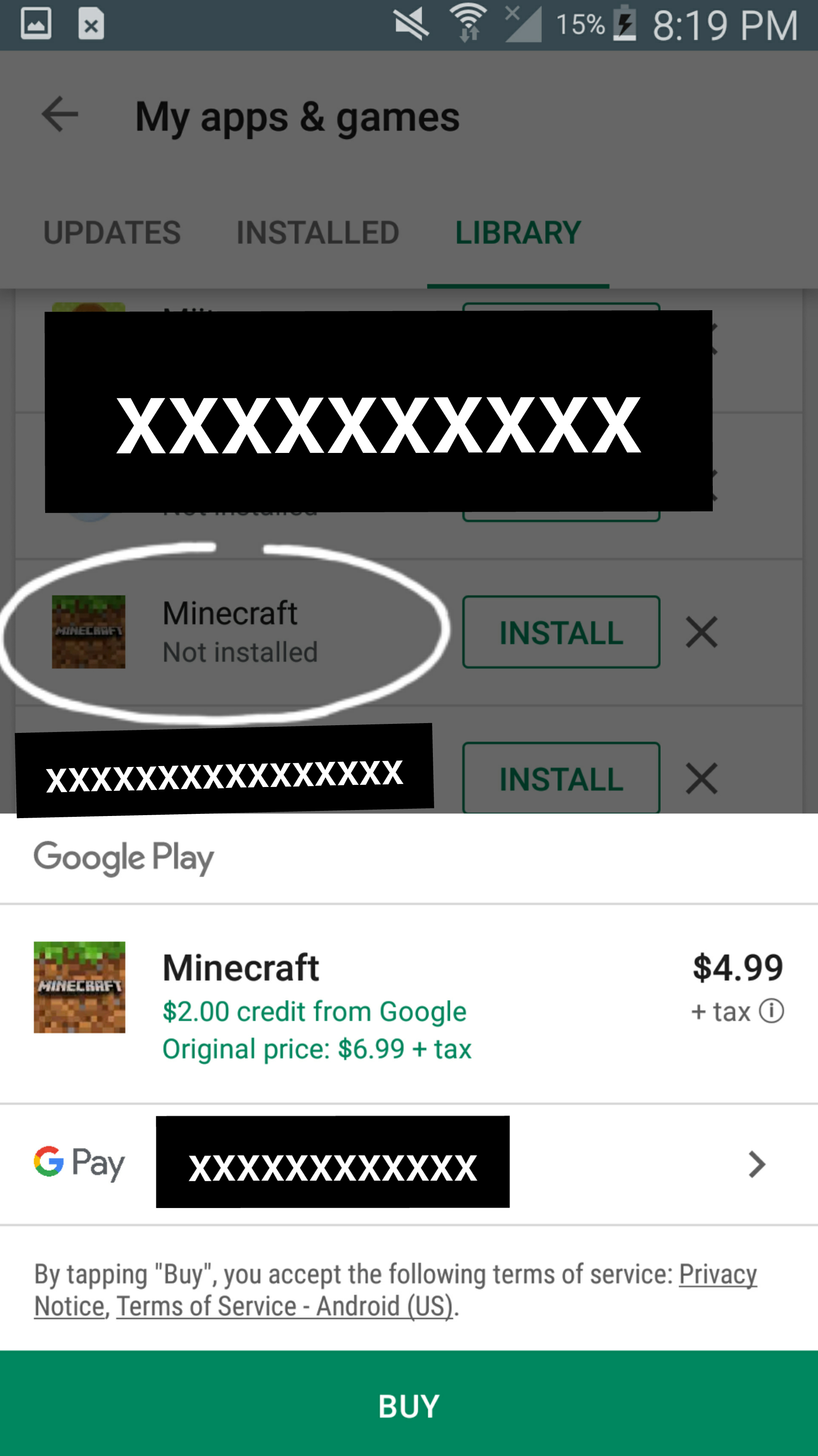 I can no longer install Minecraft, does anybody know why? Has anyone else  had this problem? - Google Play Community, minecraft in google play store 