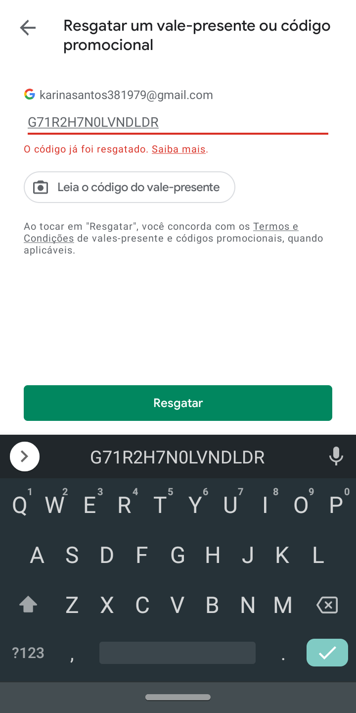 Comprei Google Play agora através do PicPay, fui debita no jogo e