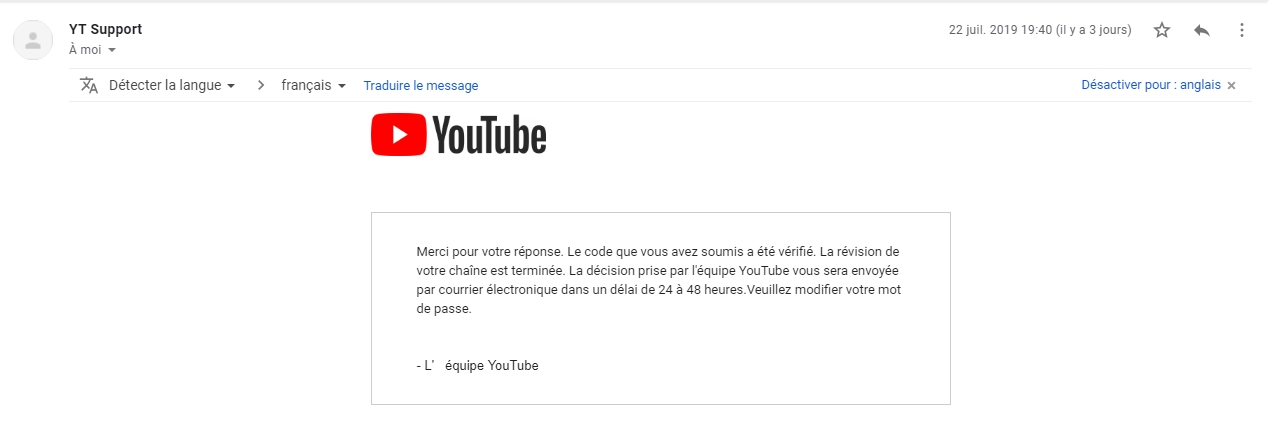 Mon Compte Youtube A Ete Pirater J Arrive A Acceder Gmail Et Google Mais Pas Youtube Communaute Youtube