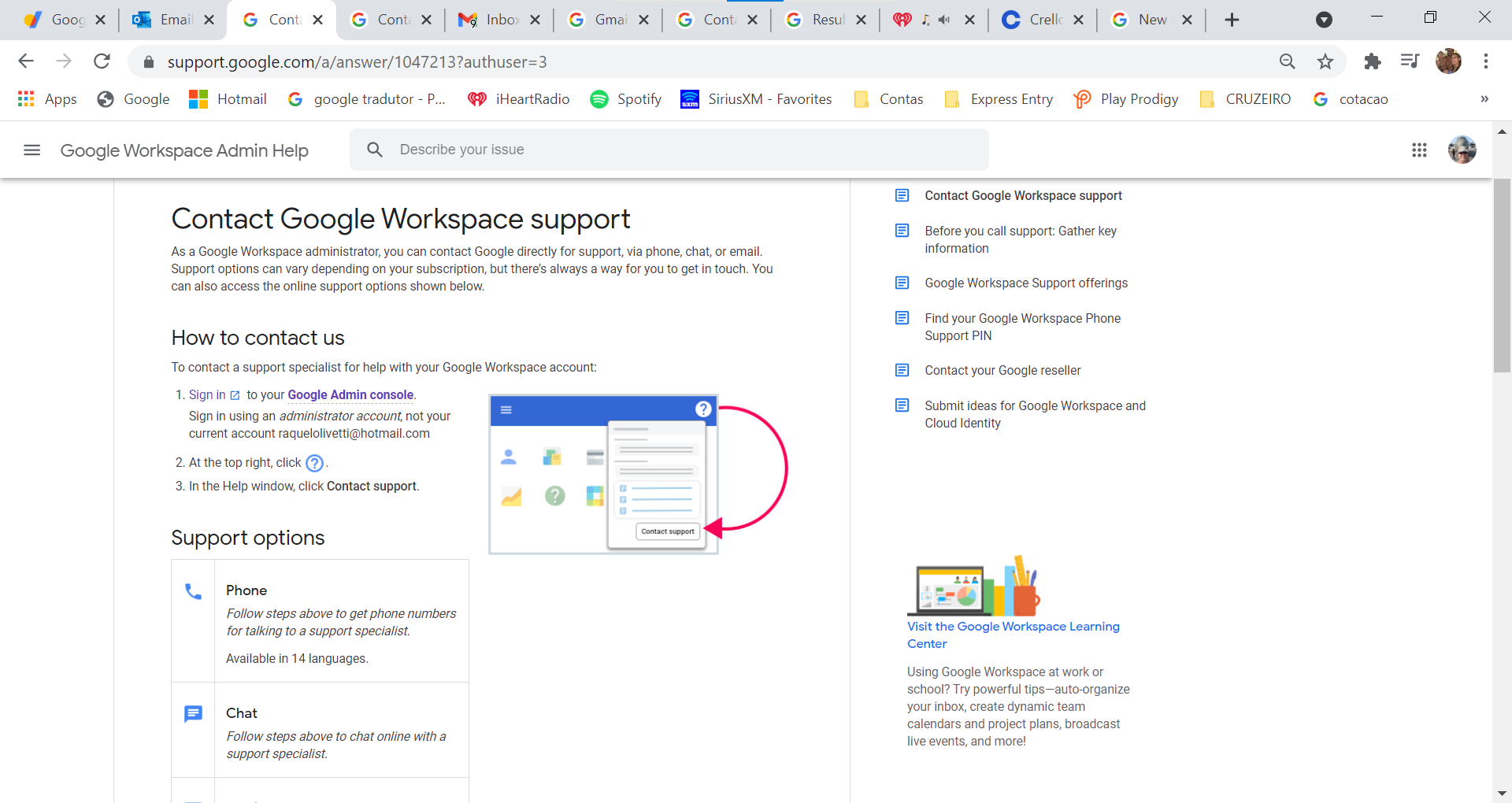 Can&rsquo;t get in touch with Google Workspace support - Google 
