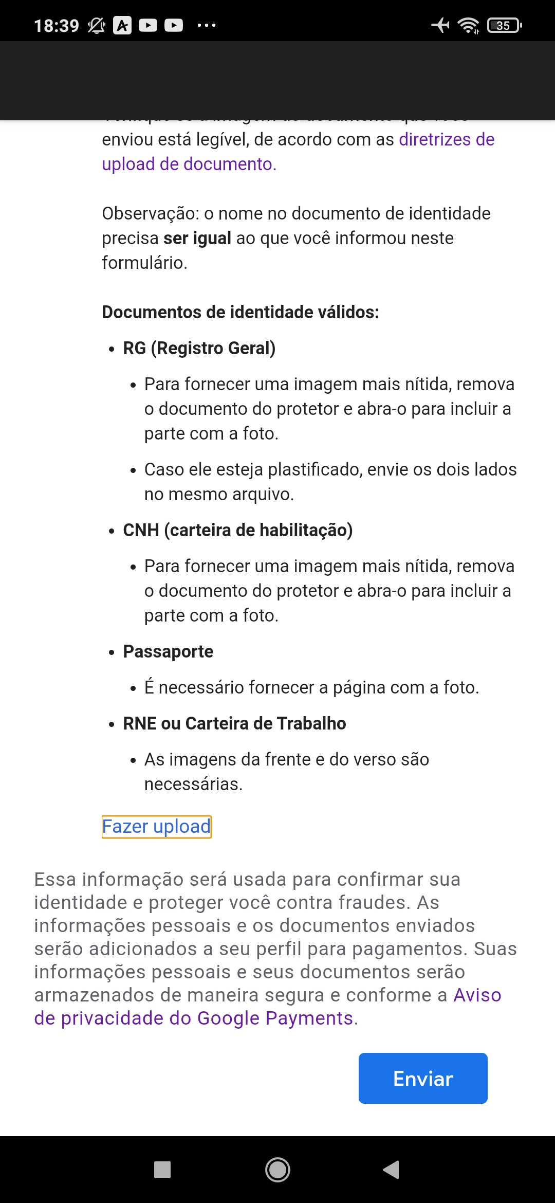 Não Tô Conseguindo Resgatar O Gift Card Está Aparecendo Confirme Sua  Indentidade - Comunidade Google Play