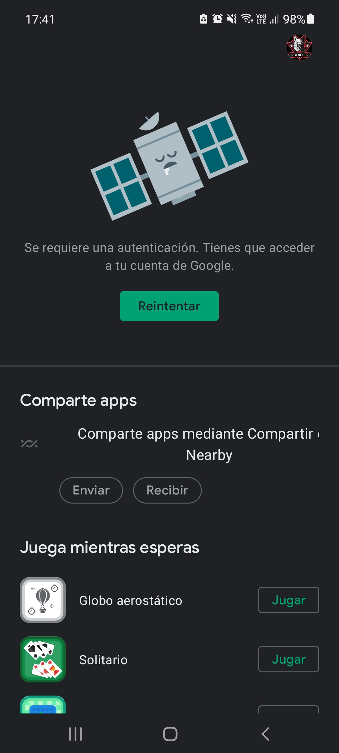 No puedo acceder a play store ni a sus aplicaciones adjuntas como