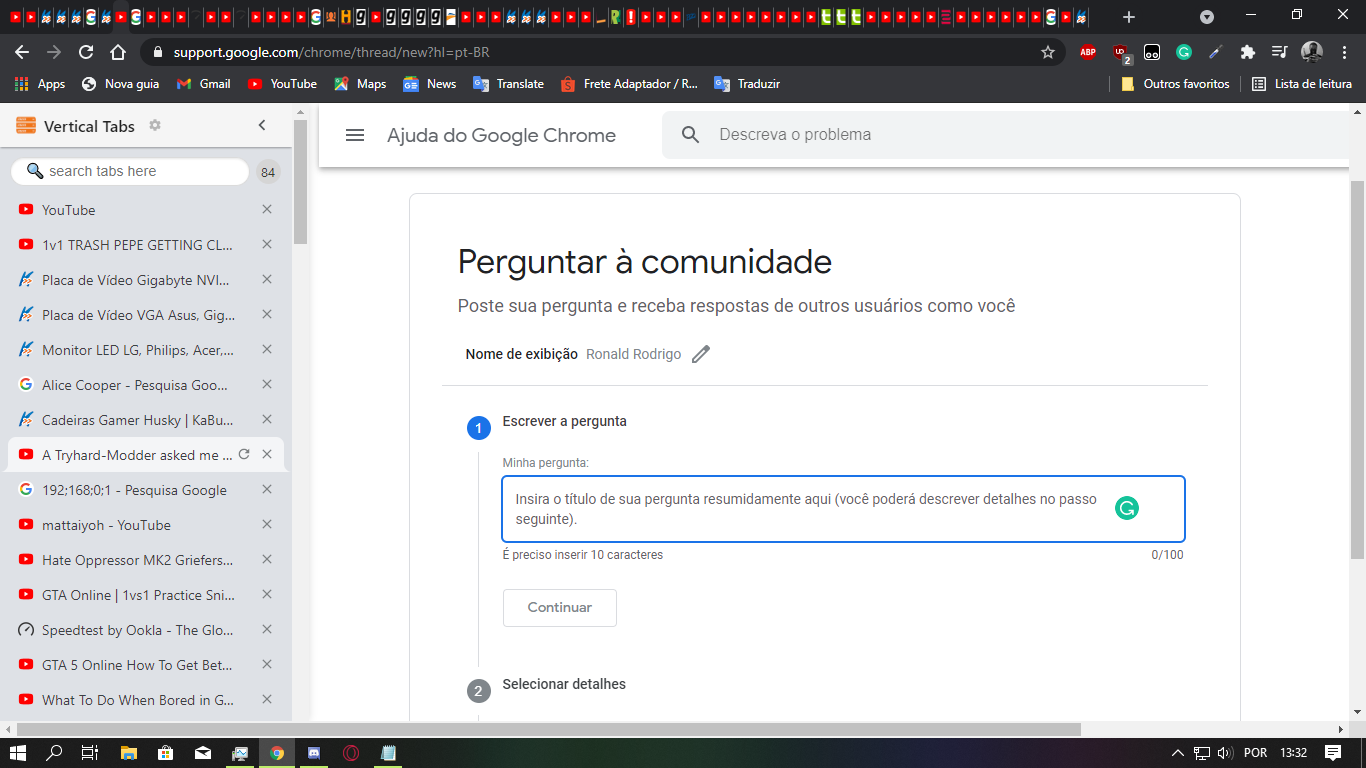 Como DESATIVAR ATALHO DE PESQUISAR GUIAS do CHROME