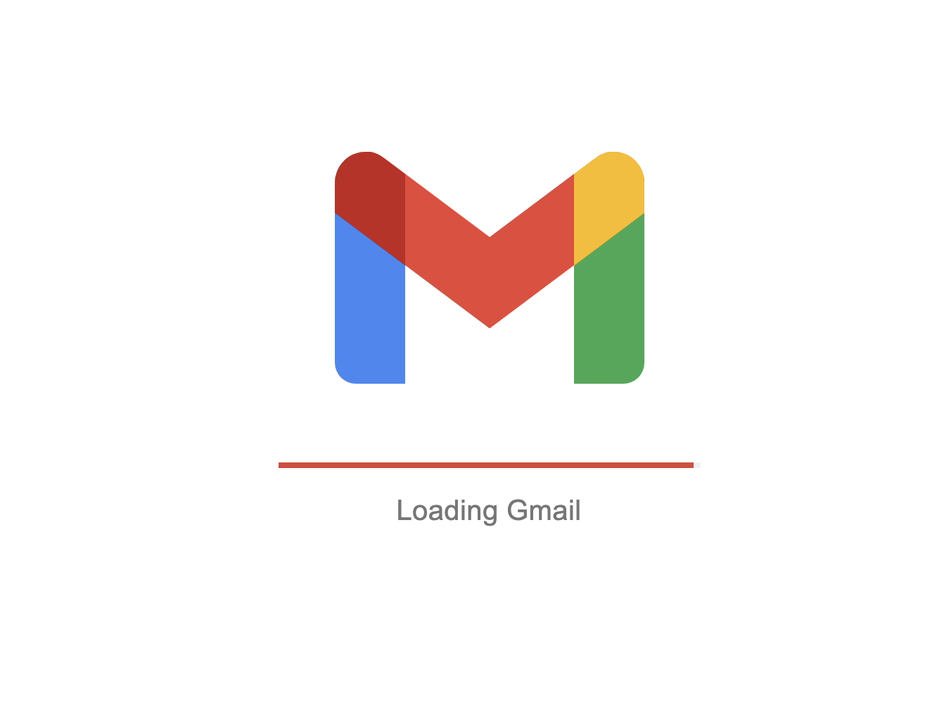 gmail stuck on loading