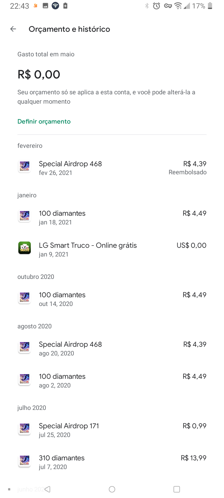 Erro na compra de diamantes no ff - Comunidade Google Play