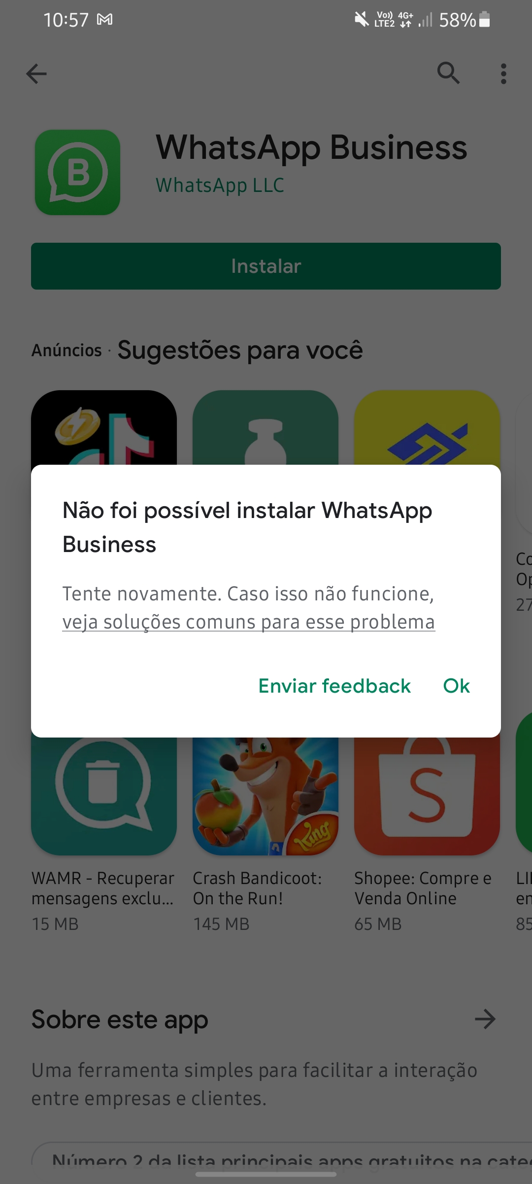 não consigo baixar aplicativos - Comunidade Google Play