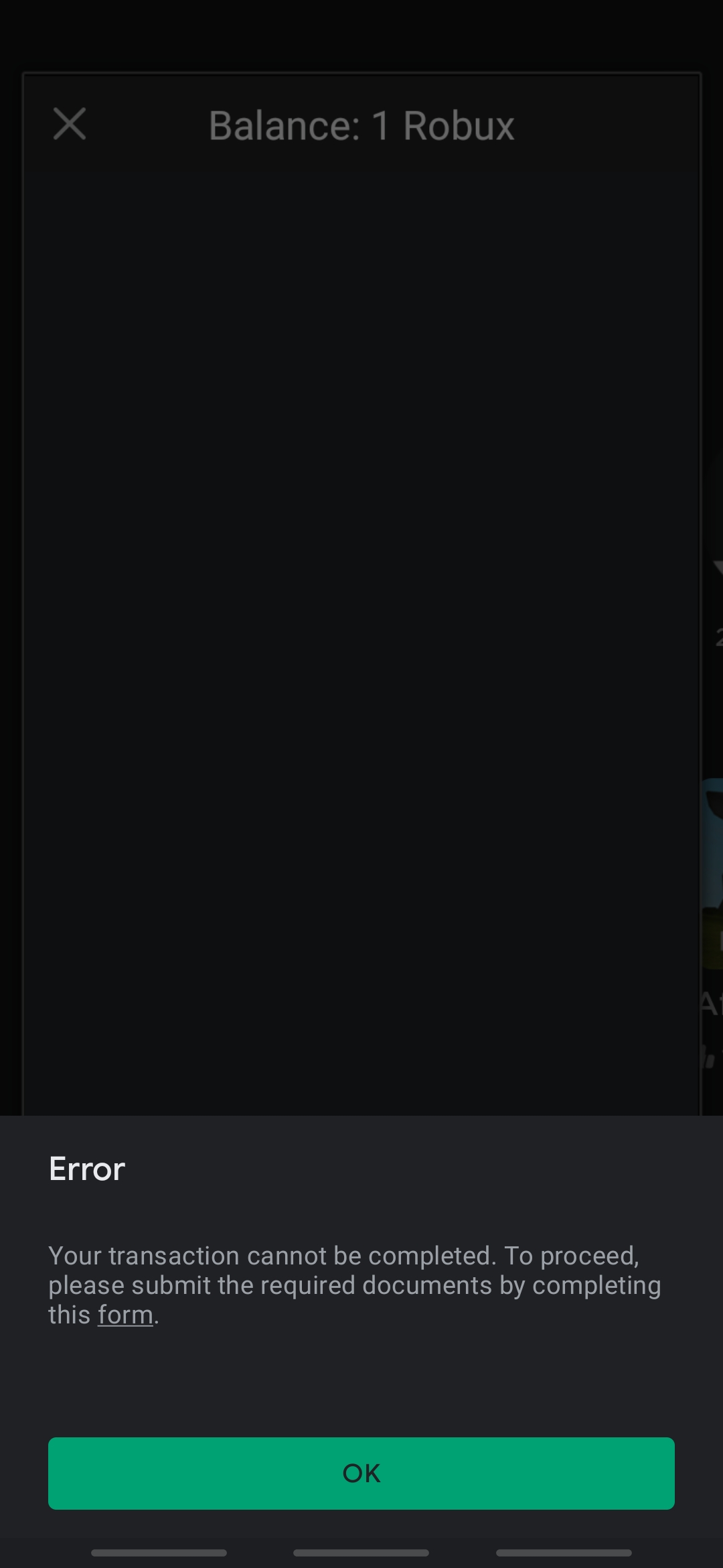 Transaction Error Google Play Community - roblox buying robux error