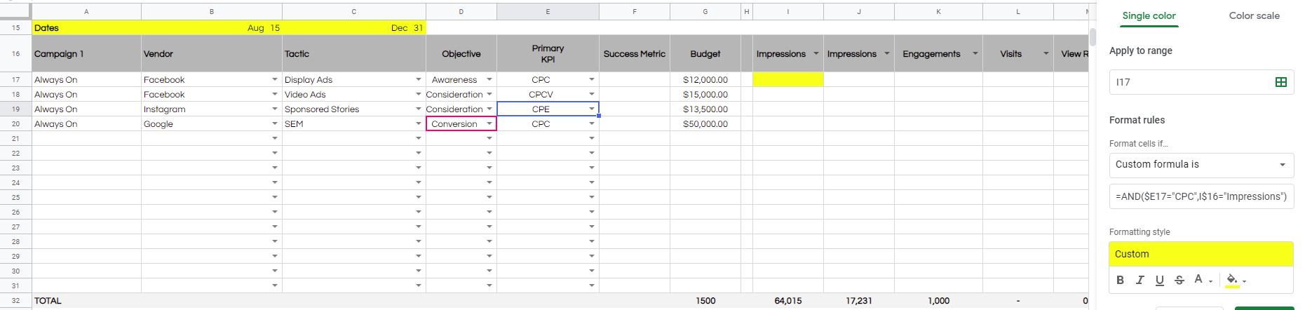 How To Do Conditional Formatting Based On Two Cells And Applicable