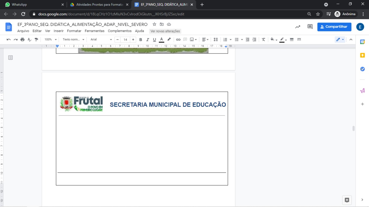 Como numerar páginas no Google Docs