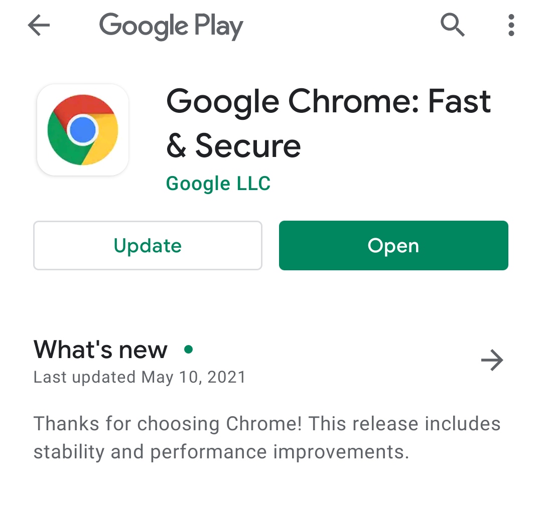 Google Chrome: Fast & Secure 