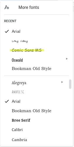 how to import a font into google docs