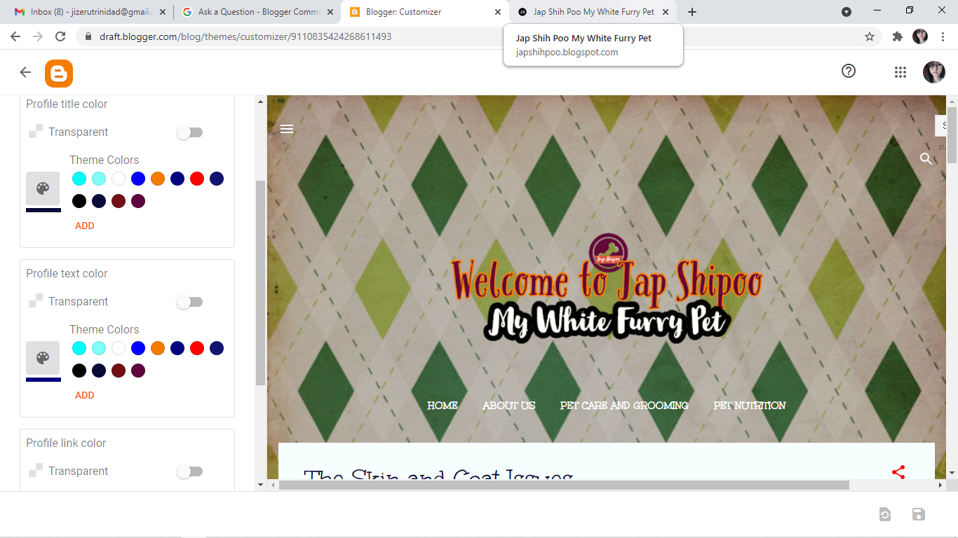 Why My Blogger Profile Name Is Not Showing Below My Profile Image