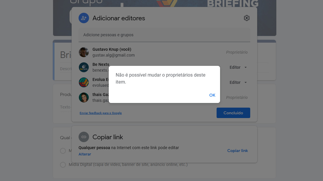 Como entrar e alternar em diferentes contas do Google Drive