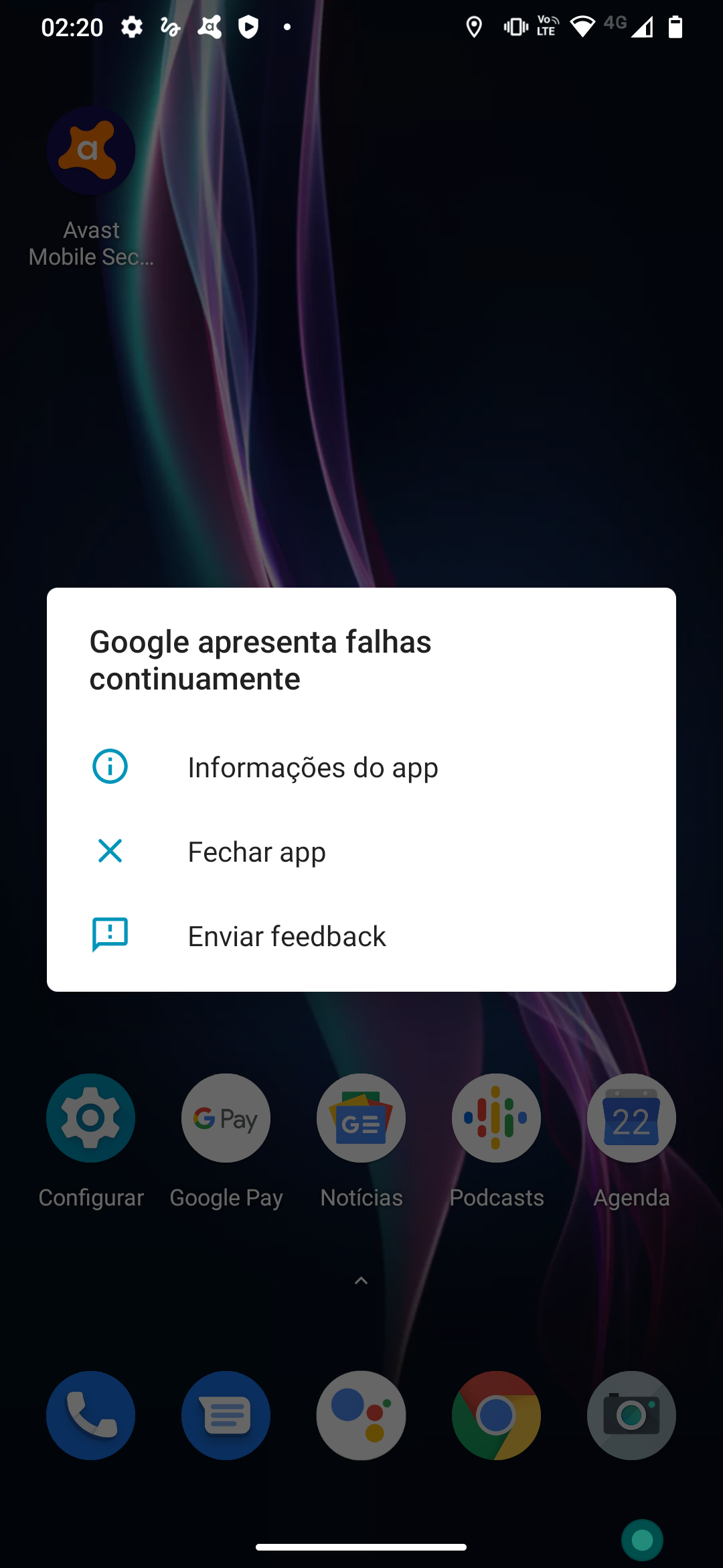 Google Play Service apresenta falhas continuamente - Comunidade