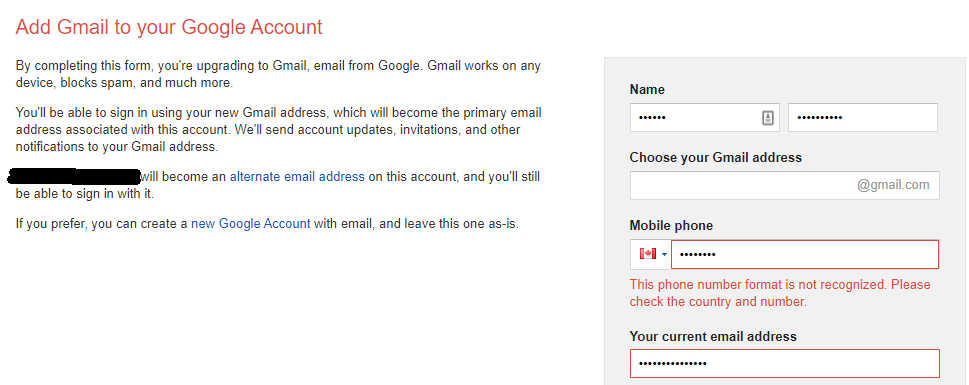 Gmail create account a Creating a