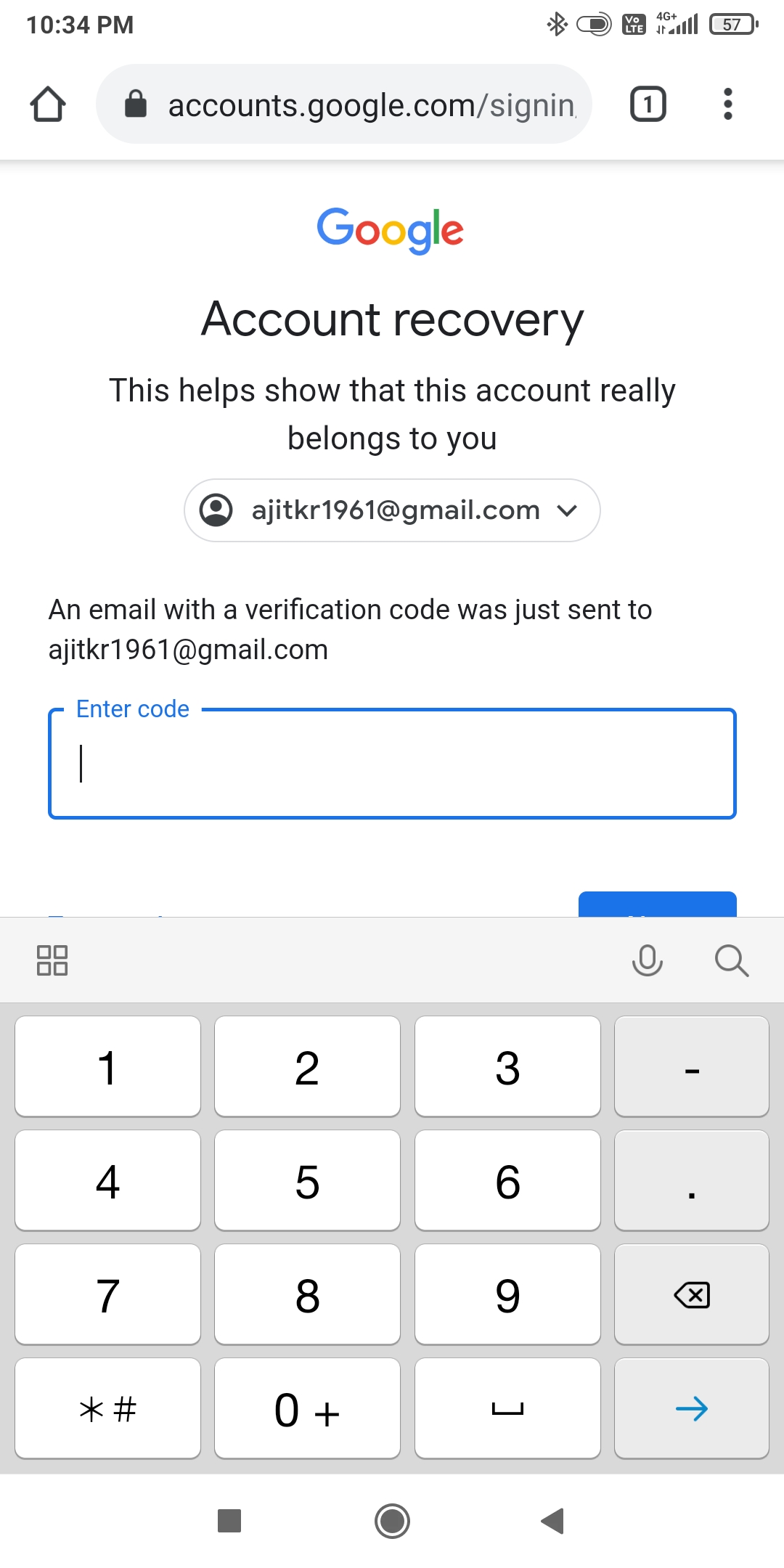 How to get email verification code - Google Account Community