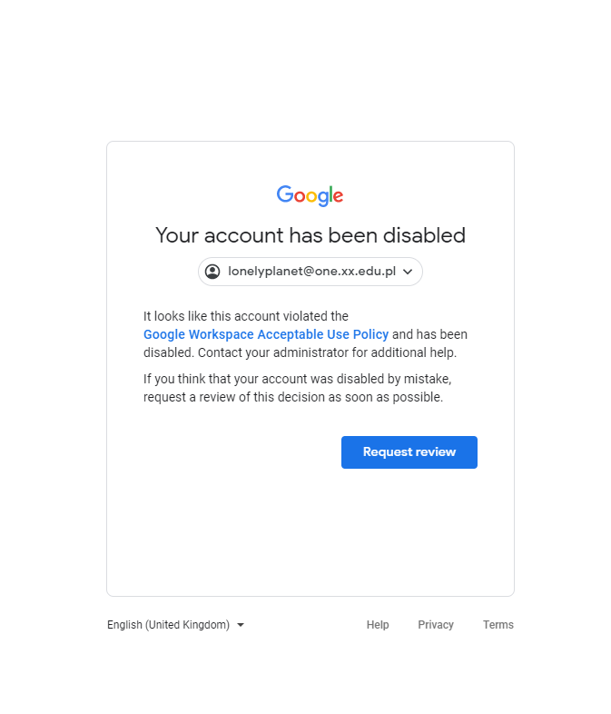 Now you can login in  with your Google account 