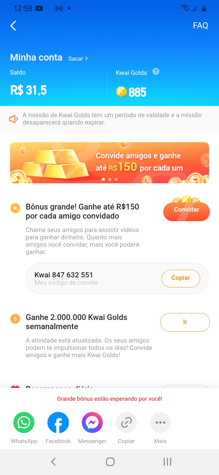 Não tô conseguindo comprar diamantes no kwai - Comunidade Google Play