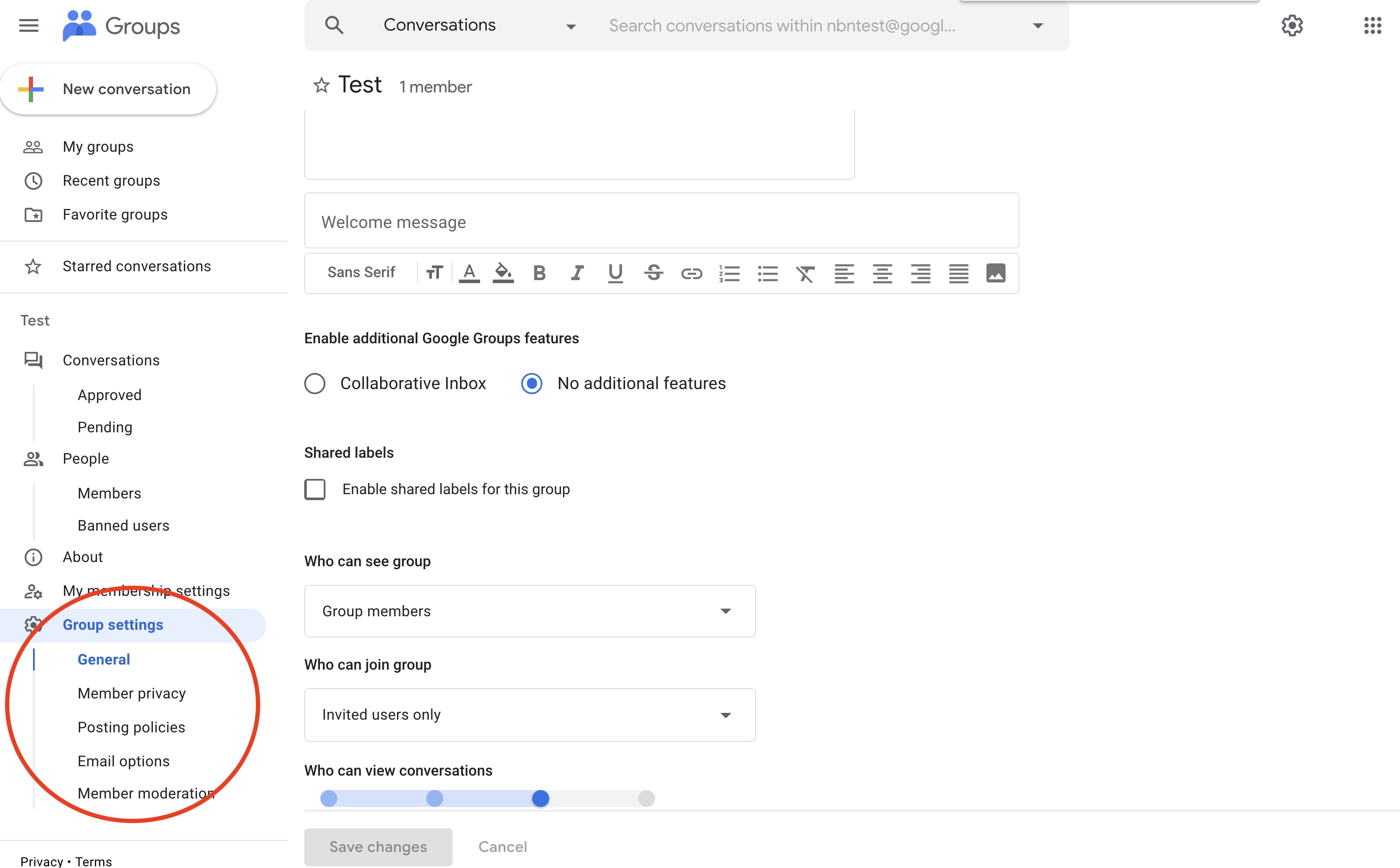 Understanding the Collaborative Inbox in Google Groups