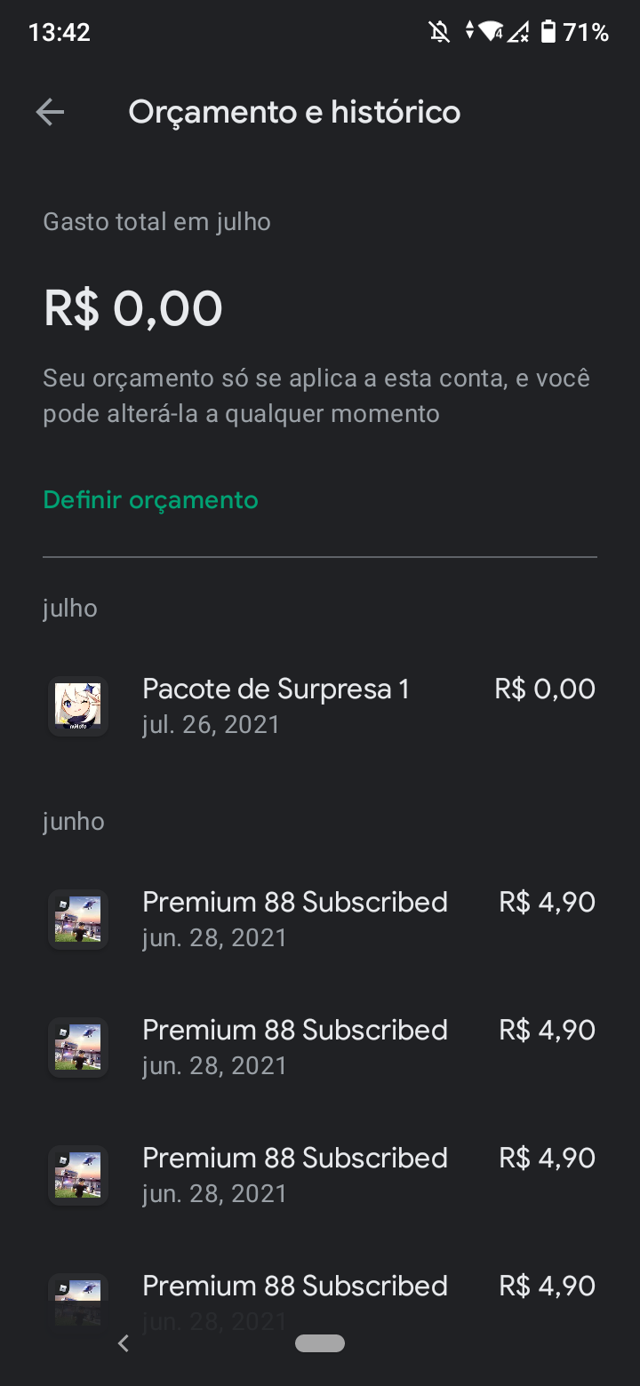 Meu dinheiro sumiu Coloquei um gift card no dia 26 de julho tenho