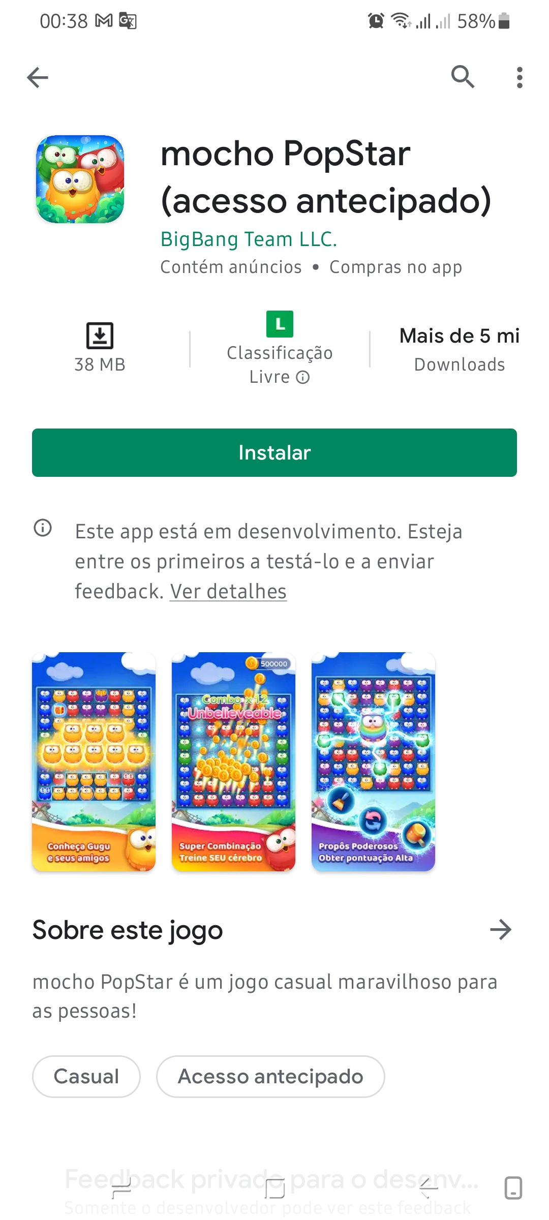 Porque é que não consigo ver os jogos da categoria de acesso antecipado? -  Comunidade Google Play