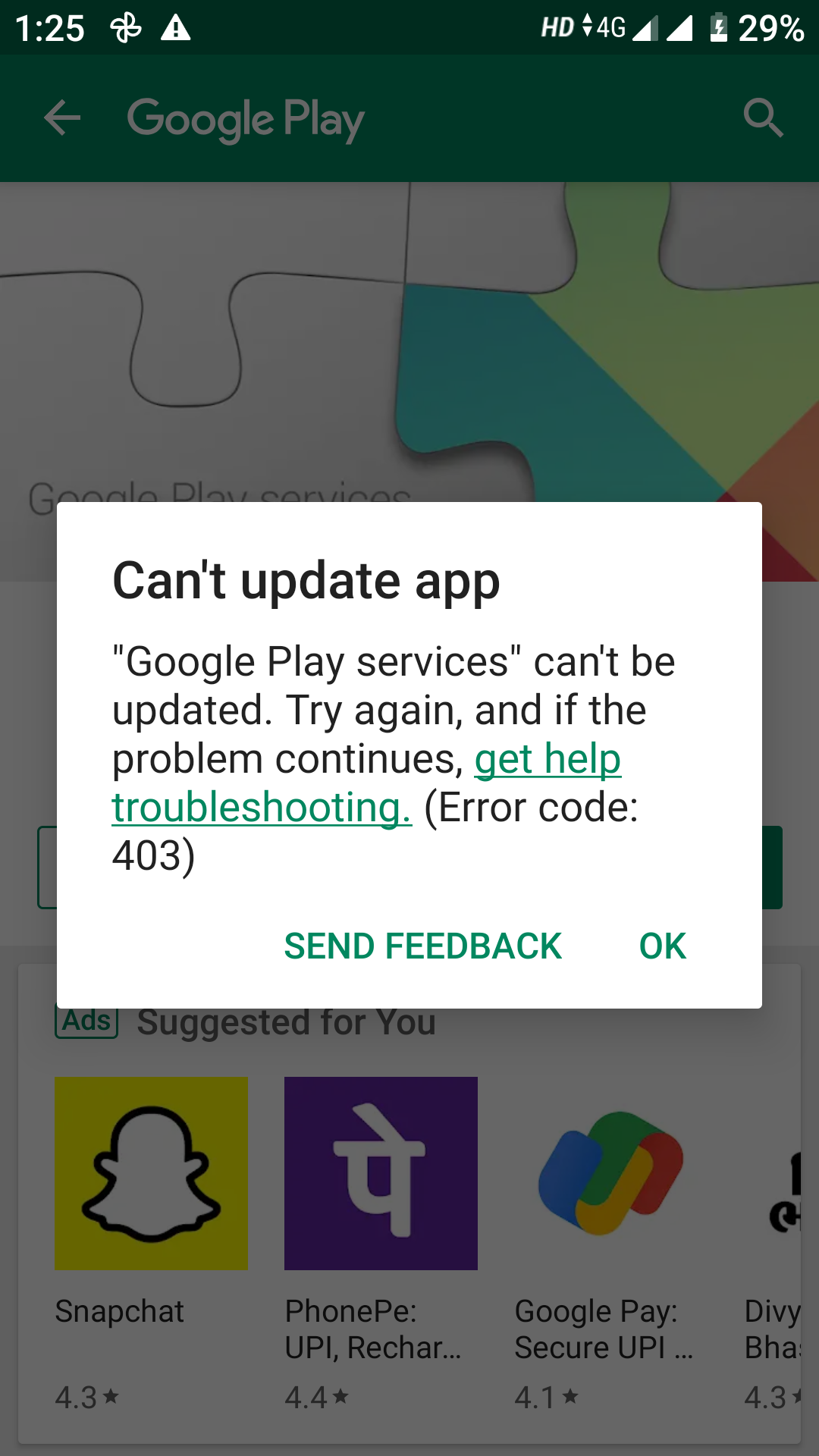 app not working - Google Play Community