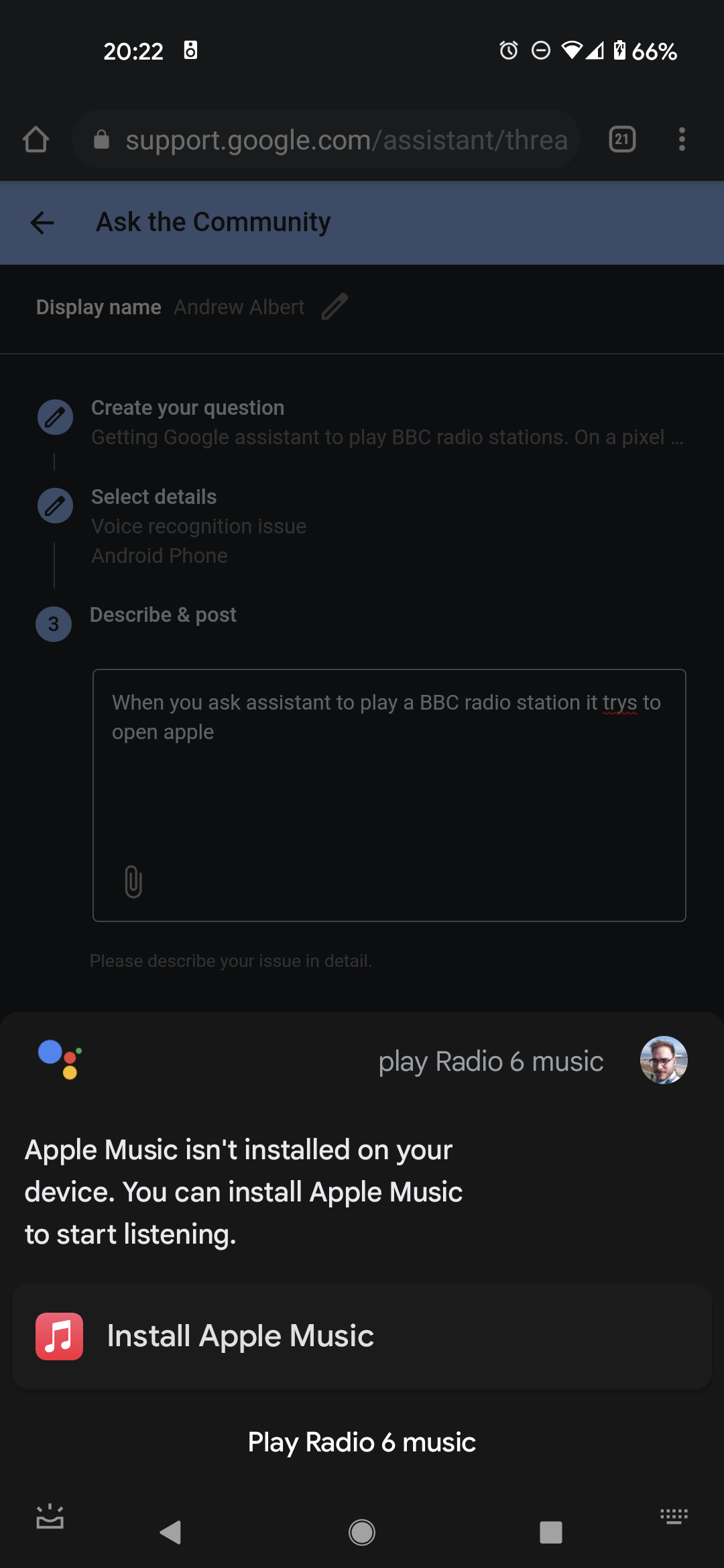 Playing BBC radio stations via assistant on my pixel phone - Google  Assistant Community