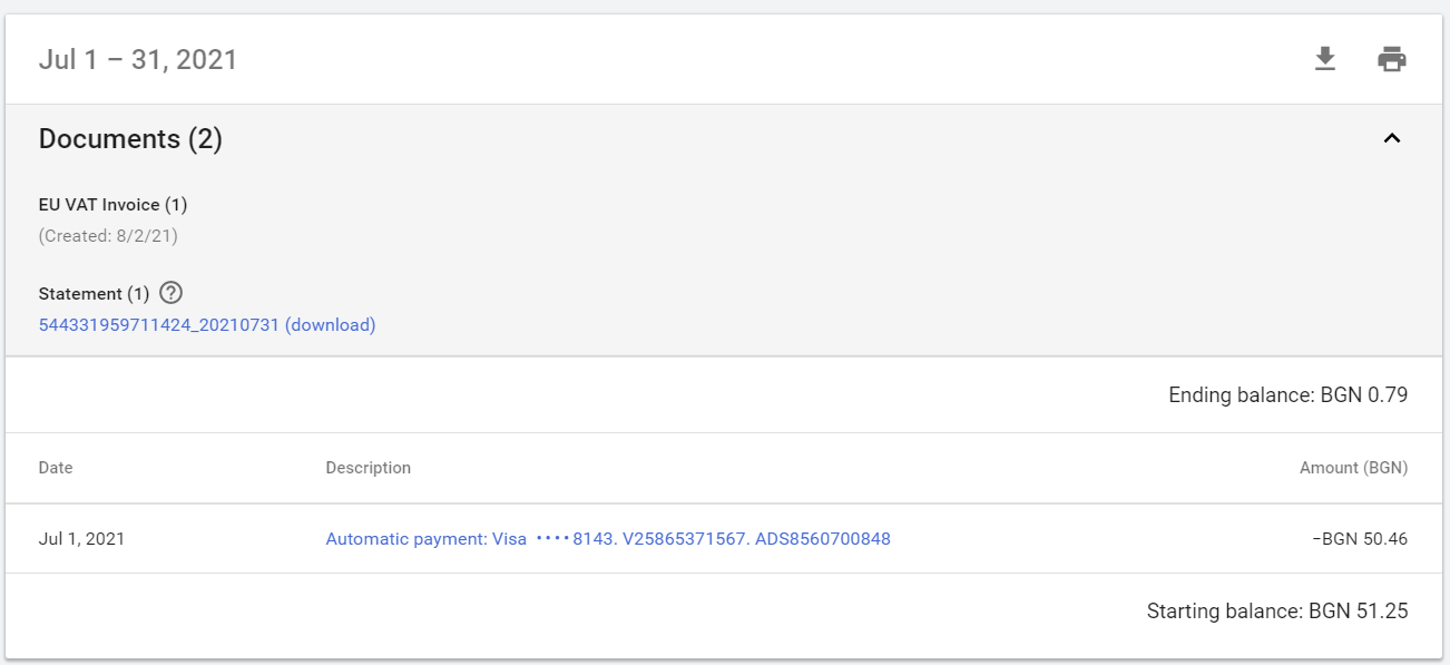 VAT invoice