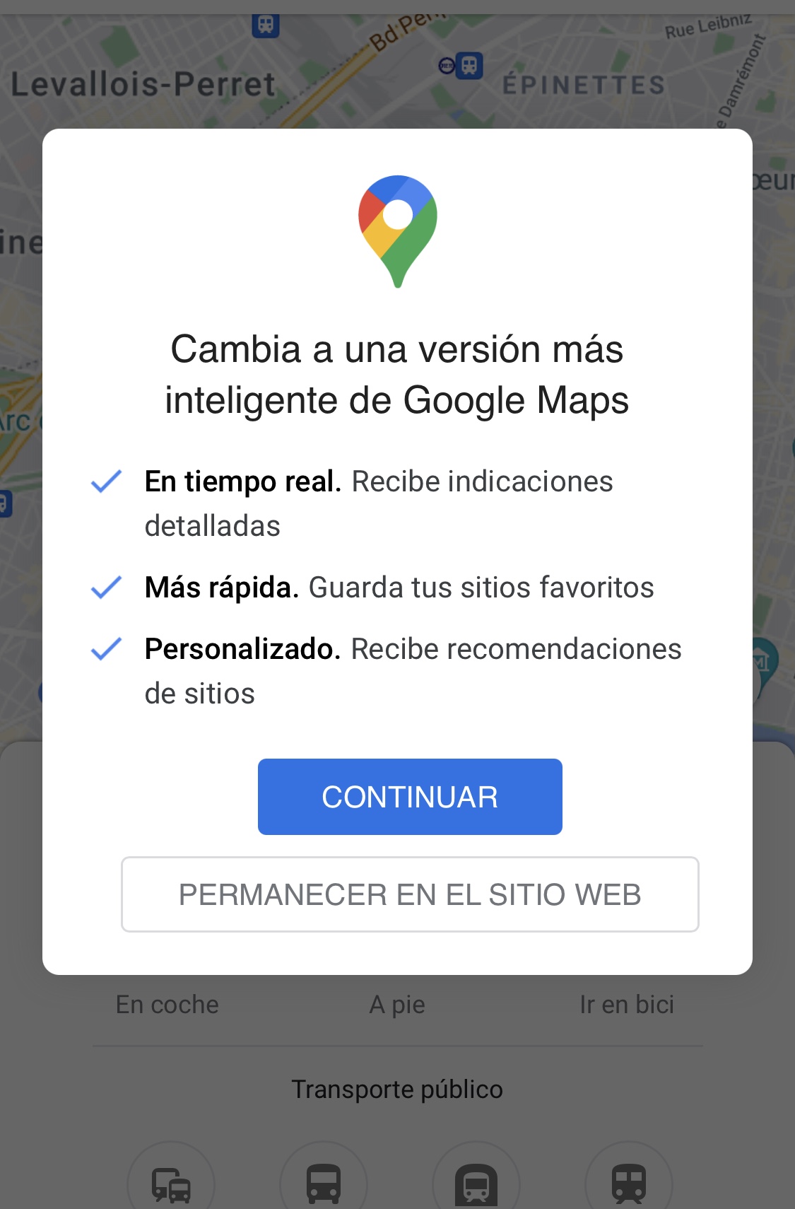 Abre la aplicación Google Maps