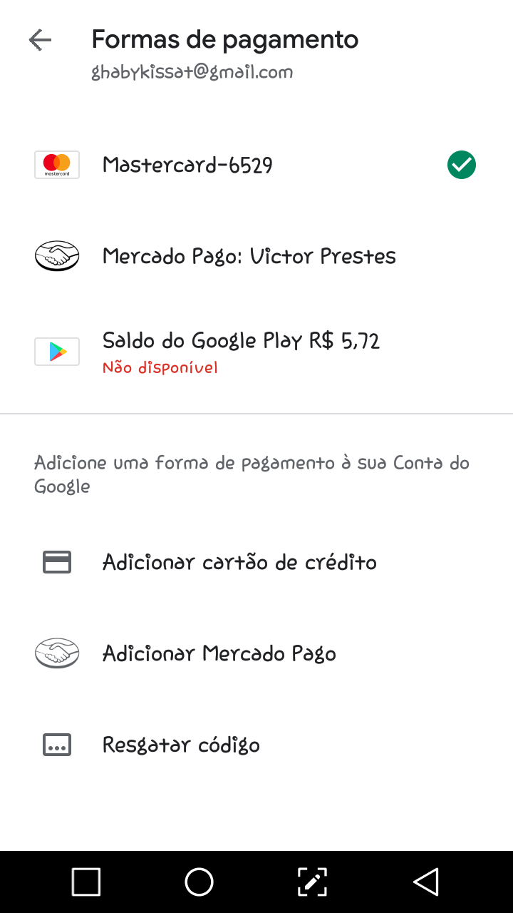 Não consigo usar meu saldo Google play! - Comunidade Google Play