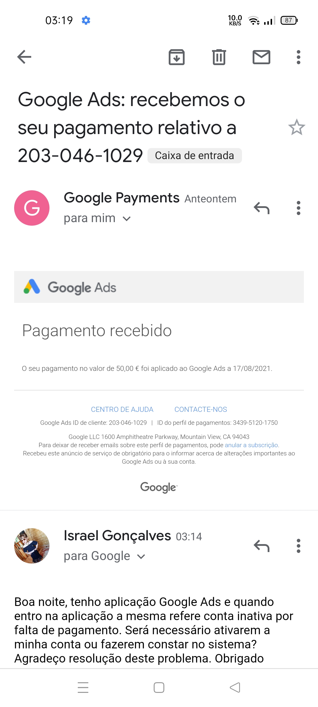 Fui roubado. Quero meu dinheiro de volta. - Comunidade Google Play