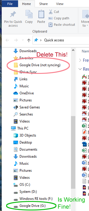 google drive not syncing with desktop