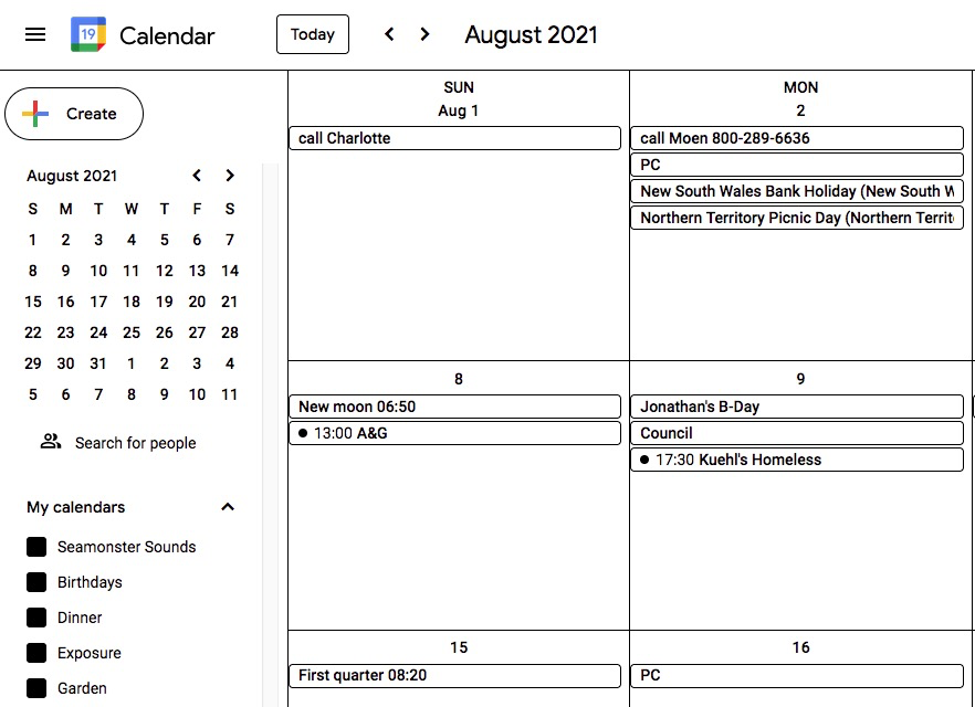 google calender for mac os