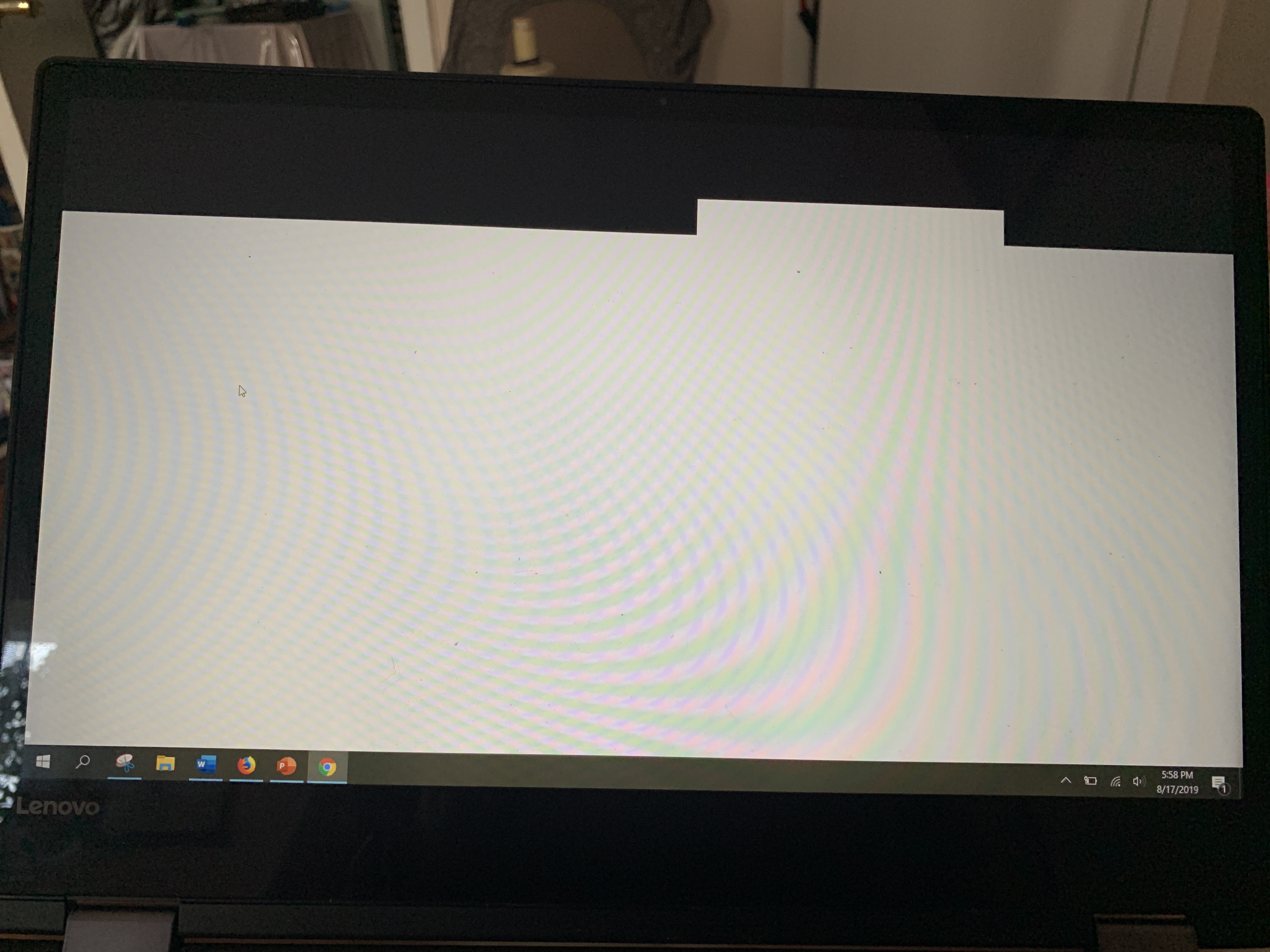 why is my computer screen black and white