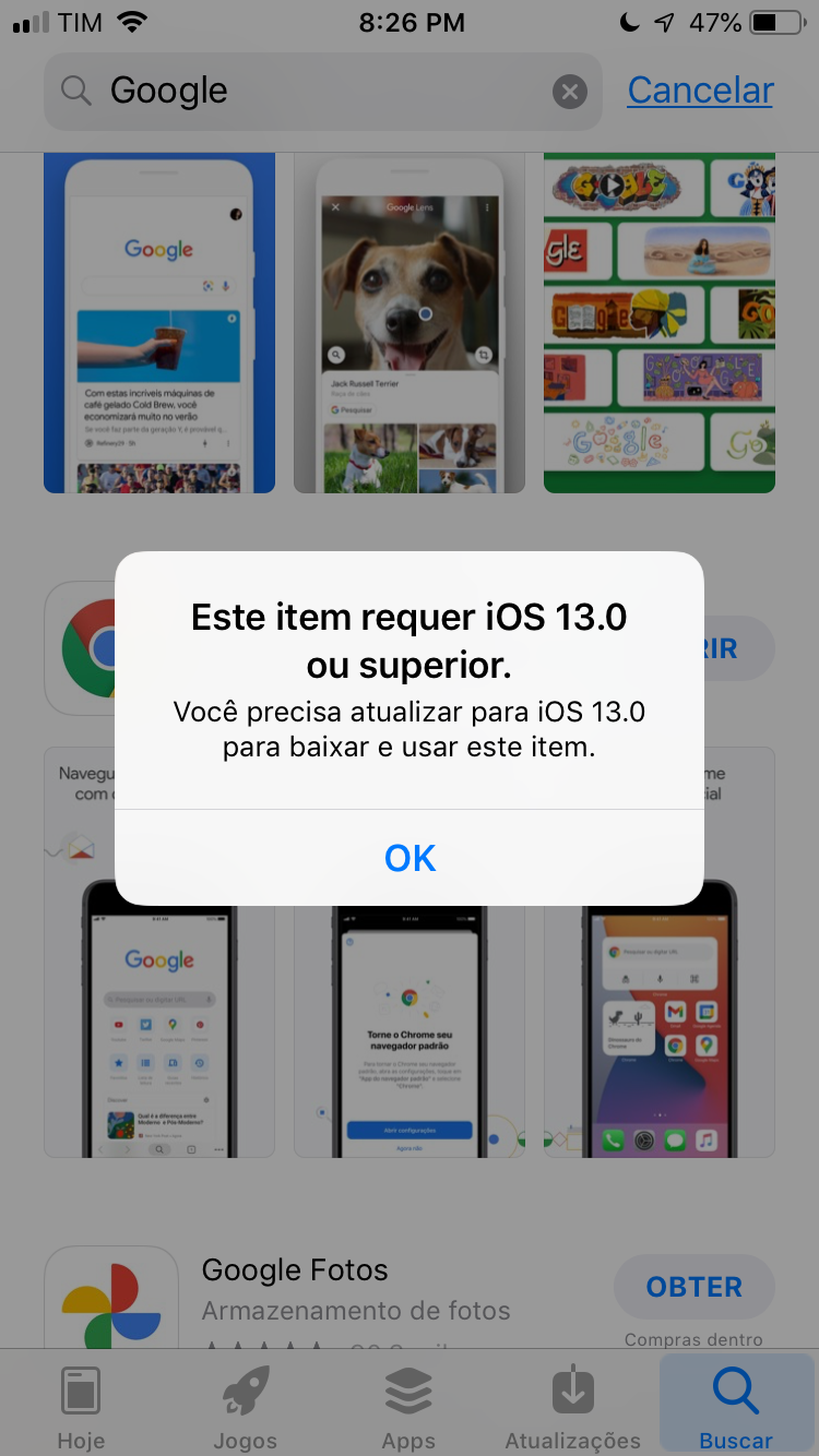 Não consigo dar acesso total as fotos no app Google Fotos! Não tem essa  opção nos ajustes do iPhone - Comunidade Google Fotos