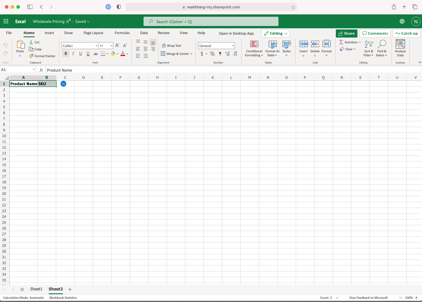 open excel in chrome