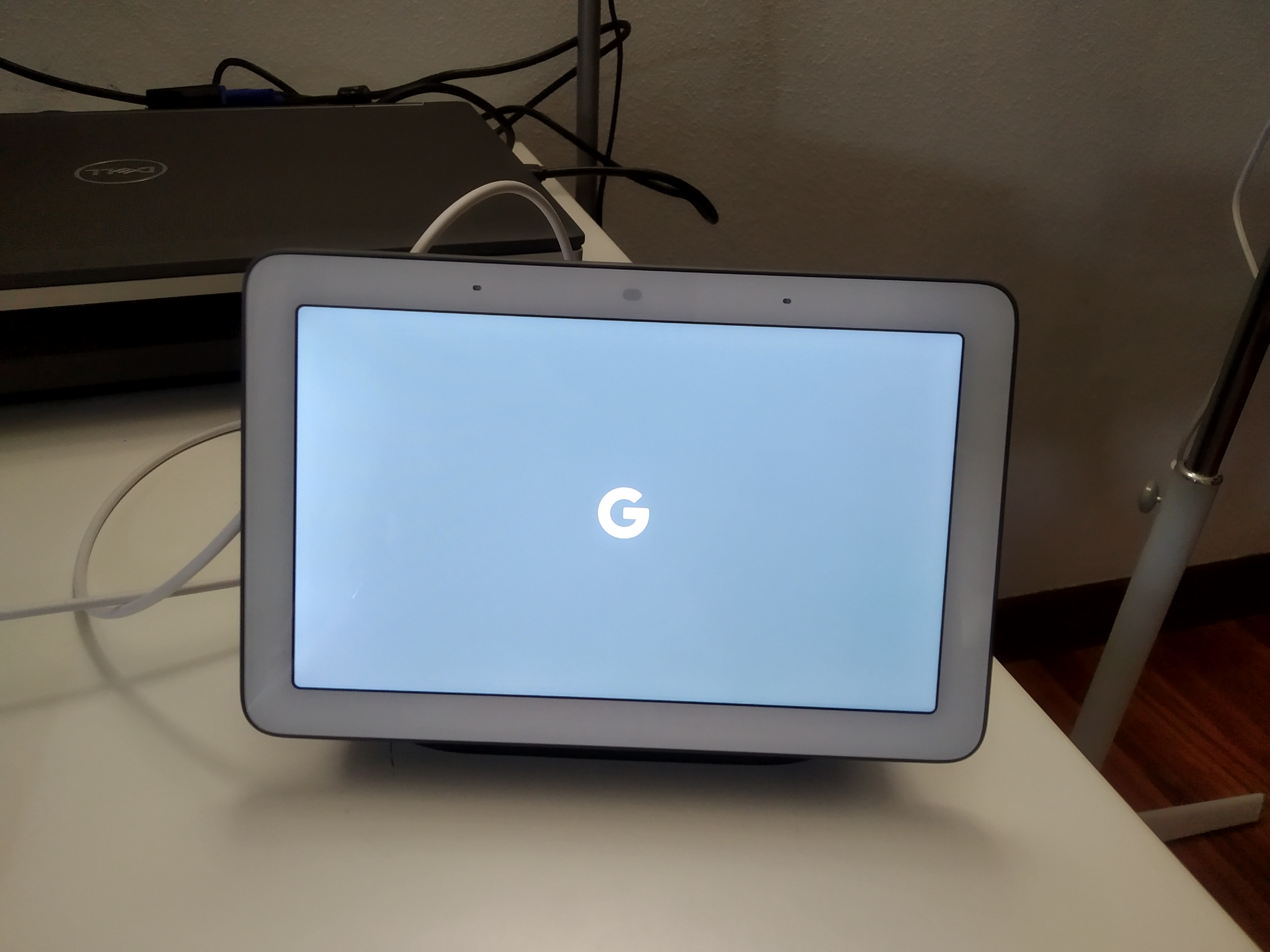 My google nest hub is stuck on the google logo, I've unplugged and waited  for ten minutes but is still stuck… I have also waited for a day I  unplugged it for