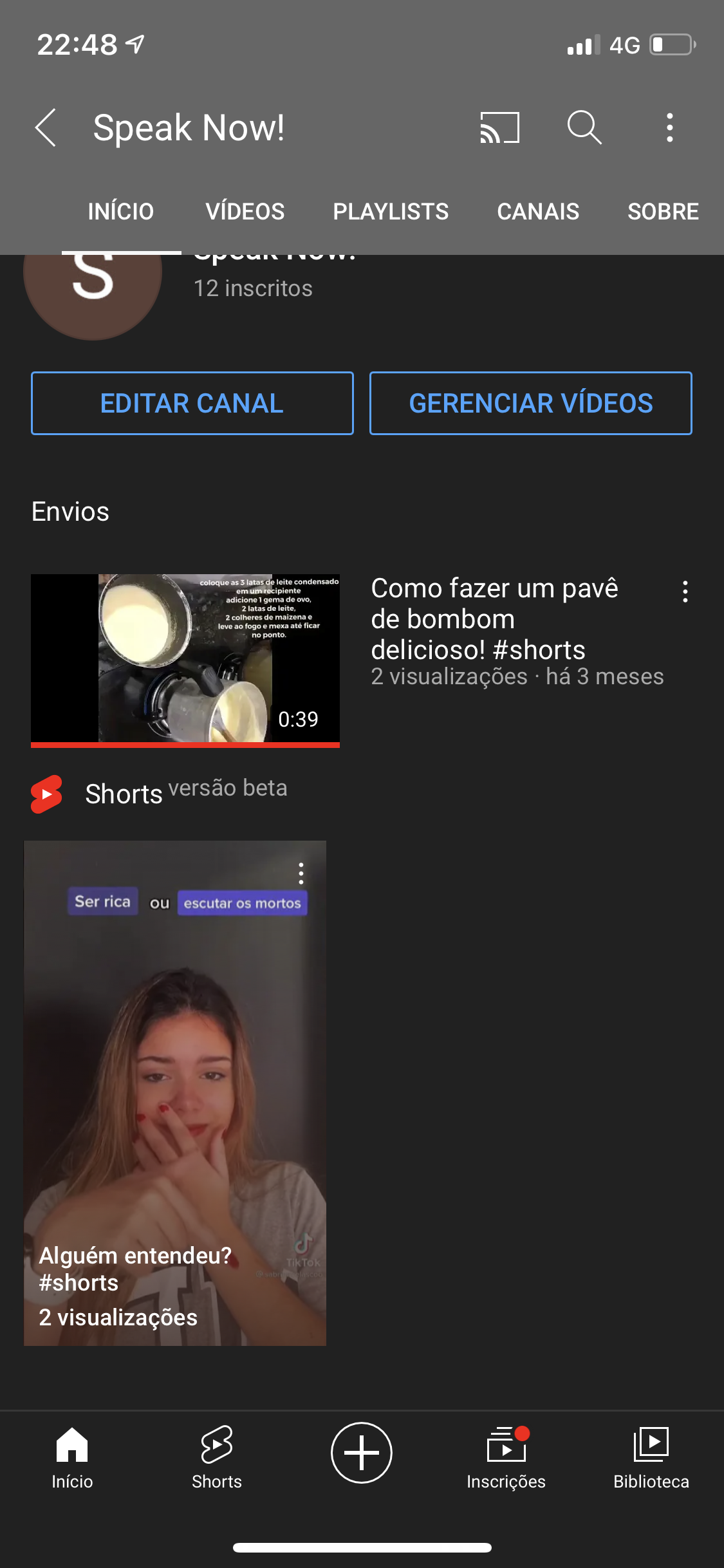 Meus videos 