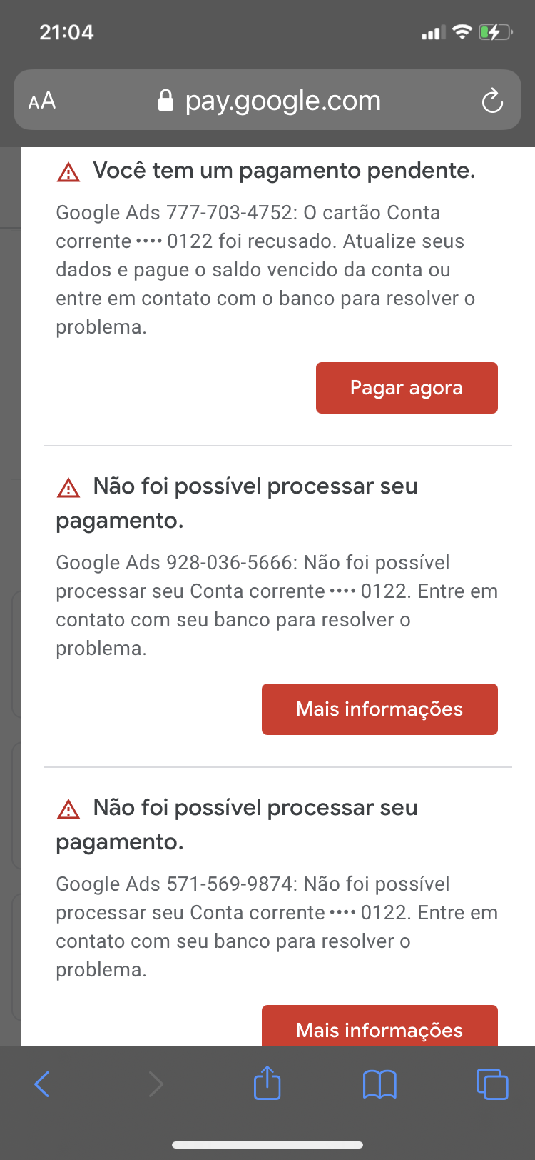 Cobrança indevida - Comunidade Google Play