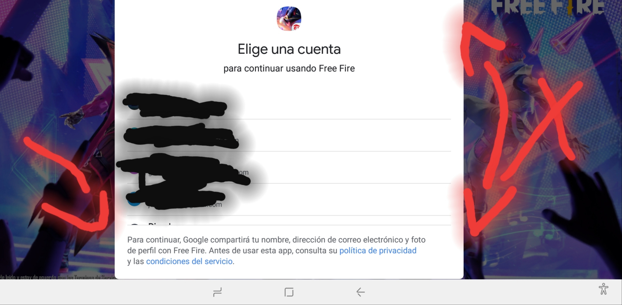 🔥porque no me deja entrar a free fire con mi cuenta facebook SE