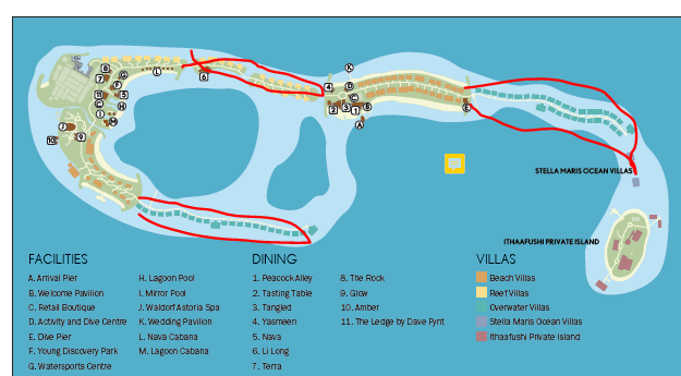 The Maldives On A Map Outline an Island in the Maldives on Google Maps   Google Maps 