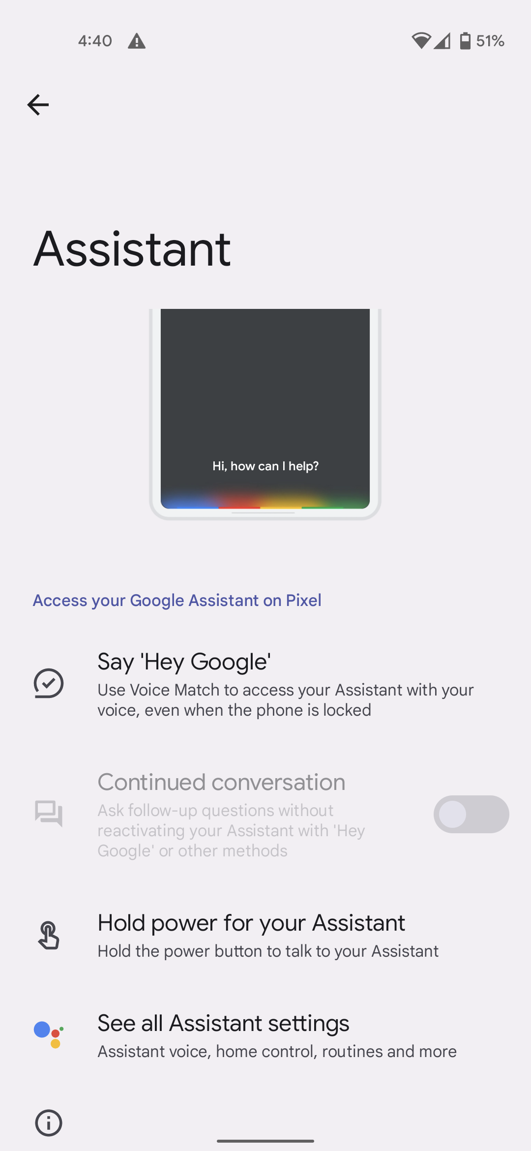 Google assistant sales conversation mode