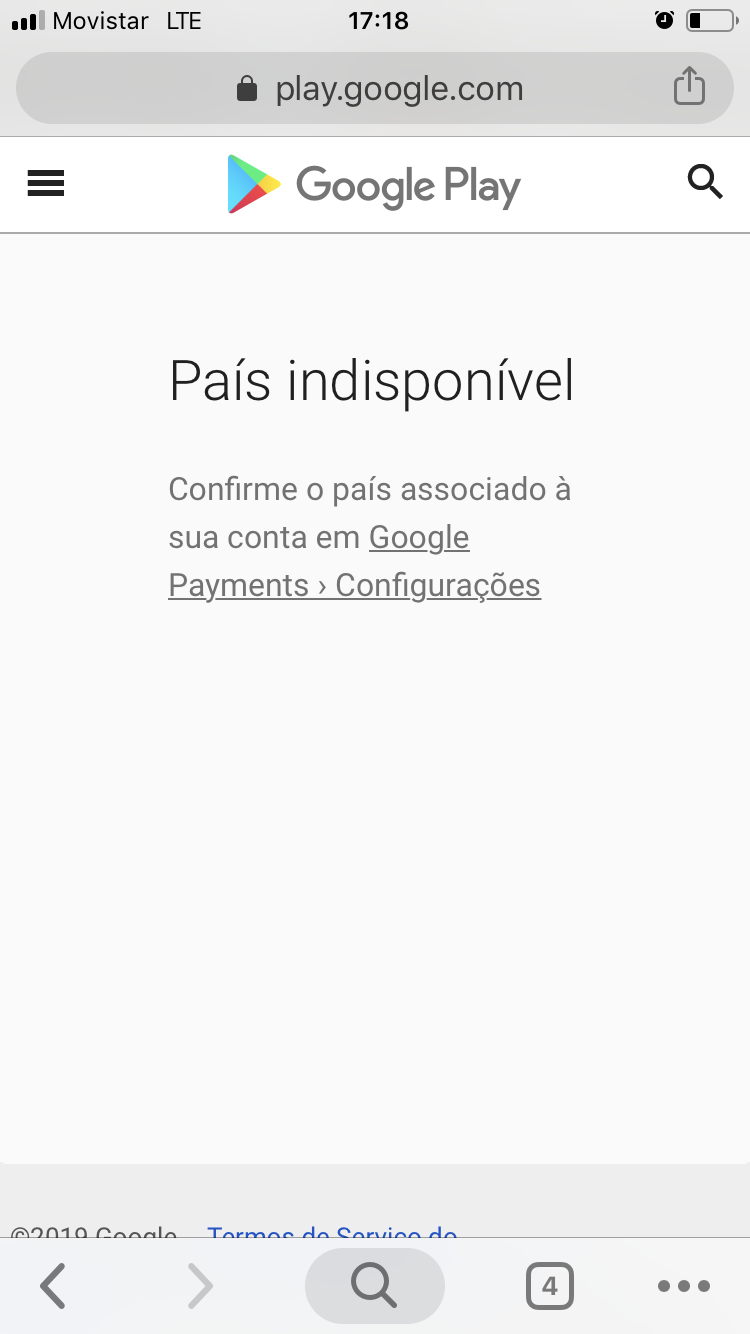 Indisponível para este app - Comunidade Google Play