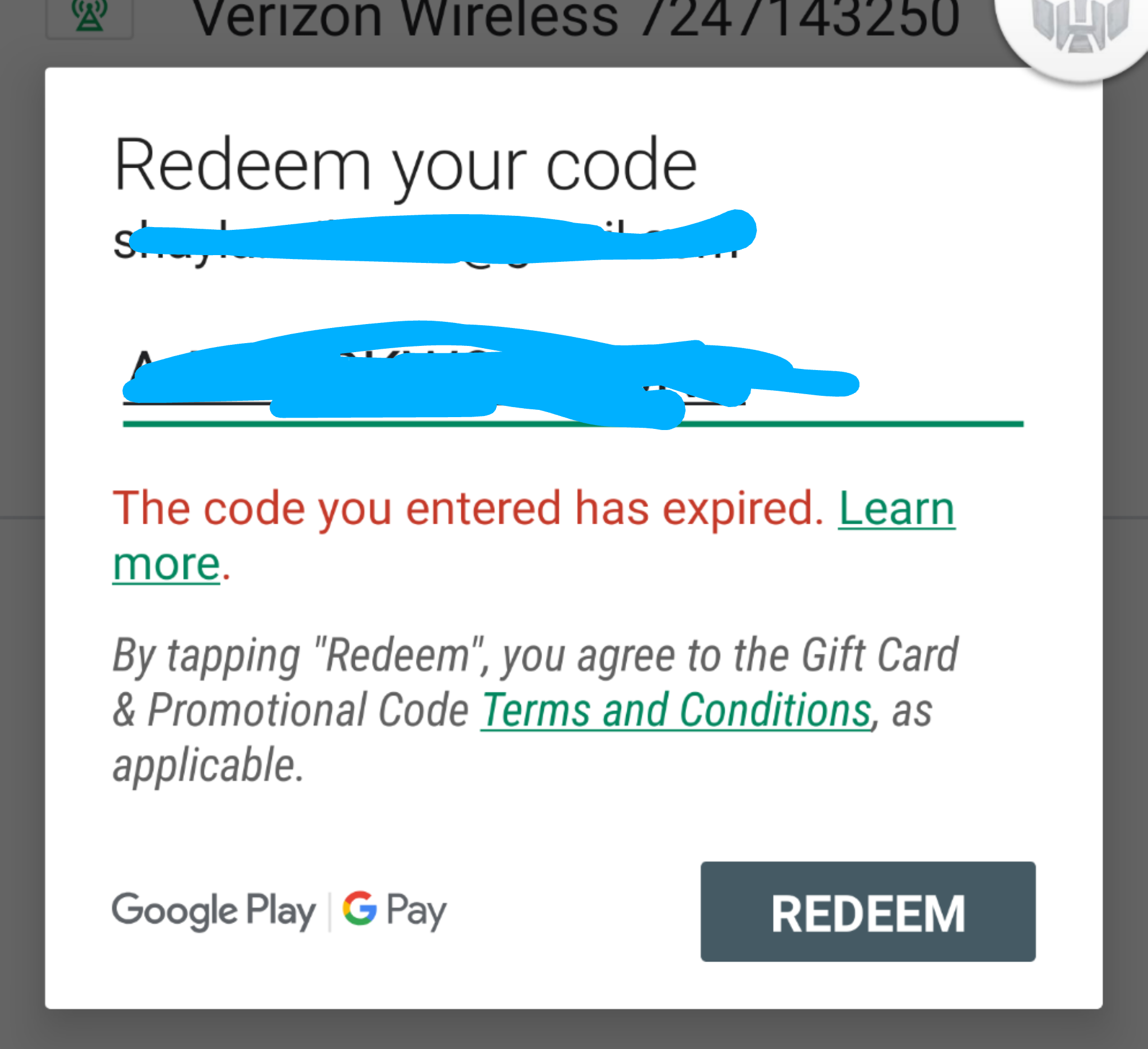 Google Play Gift Card Picture