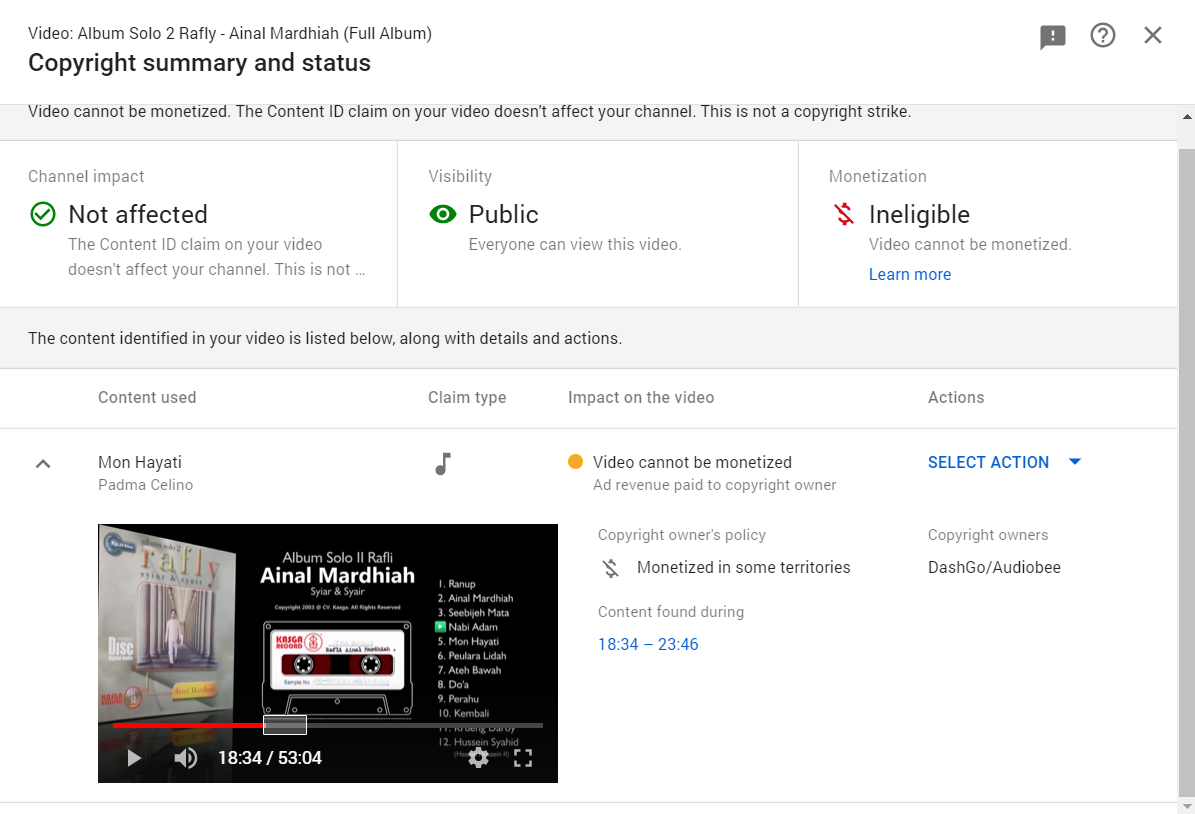 About Abuse Content Id And False Claims Of Dashgo Audiobee Youtube Community